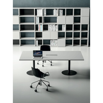 TAVOLO RIUNIONI RETTANGOLARE mod. TREKO - L 200