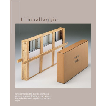 Vetrina mod. EASY con mobile legno - E6M2A