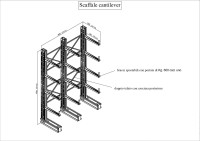 Scaffali CANTILEVER per carichi lunghi