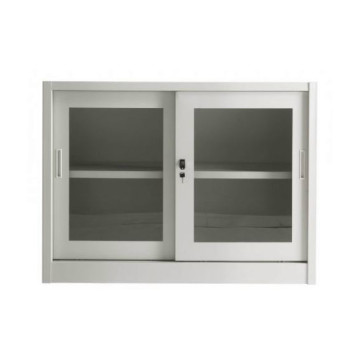 ARMADIO D'ARCHIVIO AD ANTE SCORREVOLI IN VETRO - P45