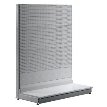 Scaffalatura SELF SERVICE murale con fondali forati per ganci blister