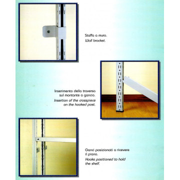 SCAFFALI A GANCIO col. GRIGIO CHIARO