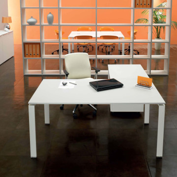 Scrivania gamba metallica a 