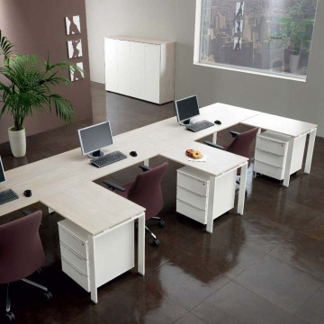 Scrivania gamba metallica a 