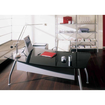 Scrivania direzionale NEXT con piano in vetro - BON