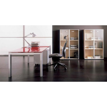 Scrivania Presidenziale KRISTALL piano vetro - BON