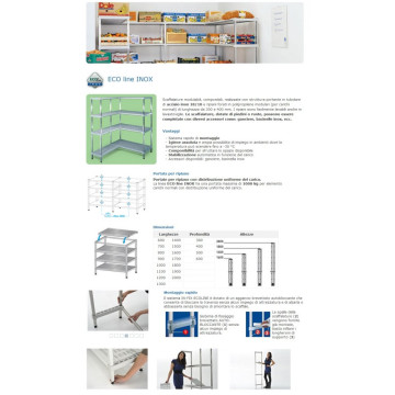 SCAFFALATURA A GANCIO ECO INOX
