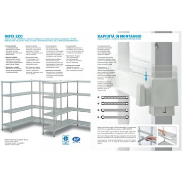 SCAFFALATURA A GANCIO ECO INOX