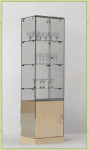 Vetrina GLASS VERDE con mobile inferiore