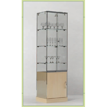 Vetrina GLASS VERDE con mobile inferiore