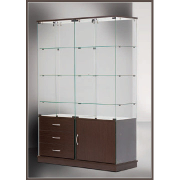 Vetrina GLASS VERDE con mobile inferiore