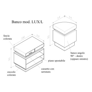 BANCO CASSA mod. LUX/L