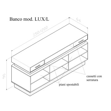 BANCO CASSA mod. LUX/L