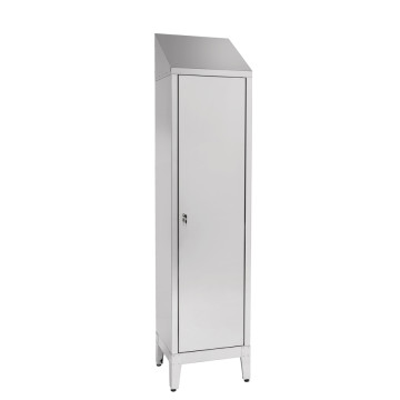 Armadio spogliatoio vers. SPORCO / PULITO mod. ACCIAIO INOX AISI 304 - 1 posto