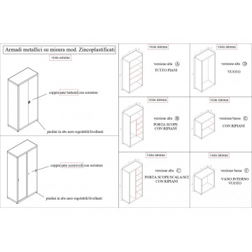 ARMADI METALLICI ZINCATI SU MISURA