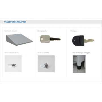 Armadio Spogliatoio vers. SPORCO PULITO - un posto - tipo COMFORT - P 50