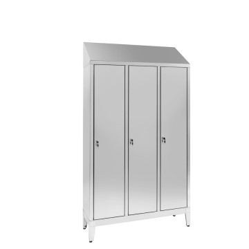 Armadi spogliatoio in acciaio inox AISI 304 vers. SPORCO / PULITO - 3 posti