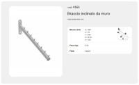 BRACCIO INCLINATO DA MURO