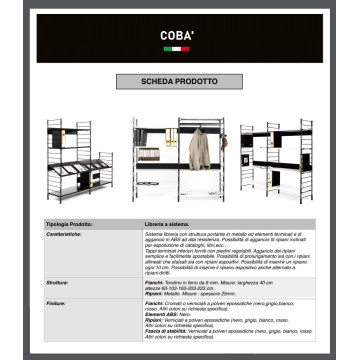 Scaffale metallico mod. COBA'