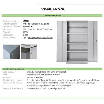 ARMADI DA BALCONE mod. TUTTO PIANI