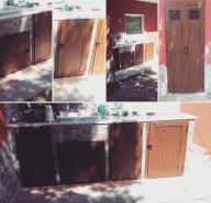 Sportelli sotto lavabo in Alluminio Anodizzato