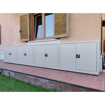 ARMADI DA BALCONE mod. ZINCOPLASTIFICATO versione  BASSA