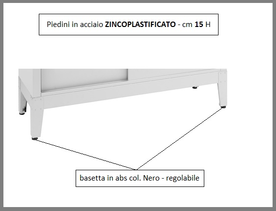 ARMADIO DA BALCONE ZINCOPLASTIFICATO mod. PORTA SCOPE - H150 - ARMADI DA  ESTERNO ZINCOPLASTIFICATI - Armadi Metallici - Prodotti - Appia Office Roma