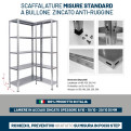 SCAFFALATURE A BULLONE IN ACCIAIO ZINCATO